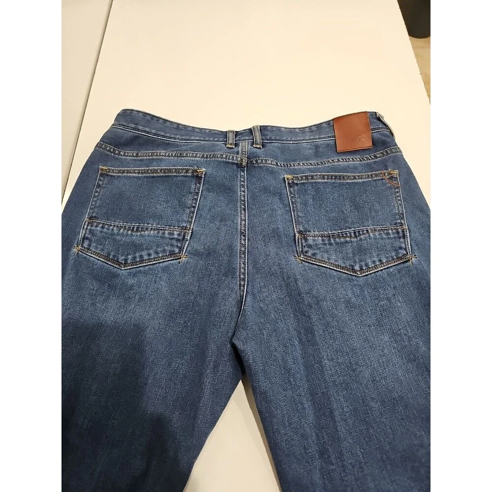 Tommy Bahama Straight Leg Jeans 36X32 Blue Denim Pants Stretch 92% Cotton Soft - Picture 8 of 10